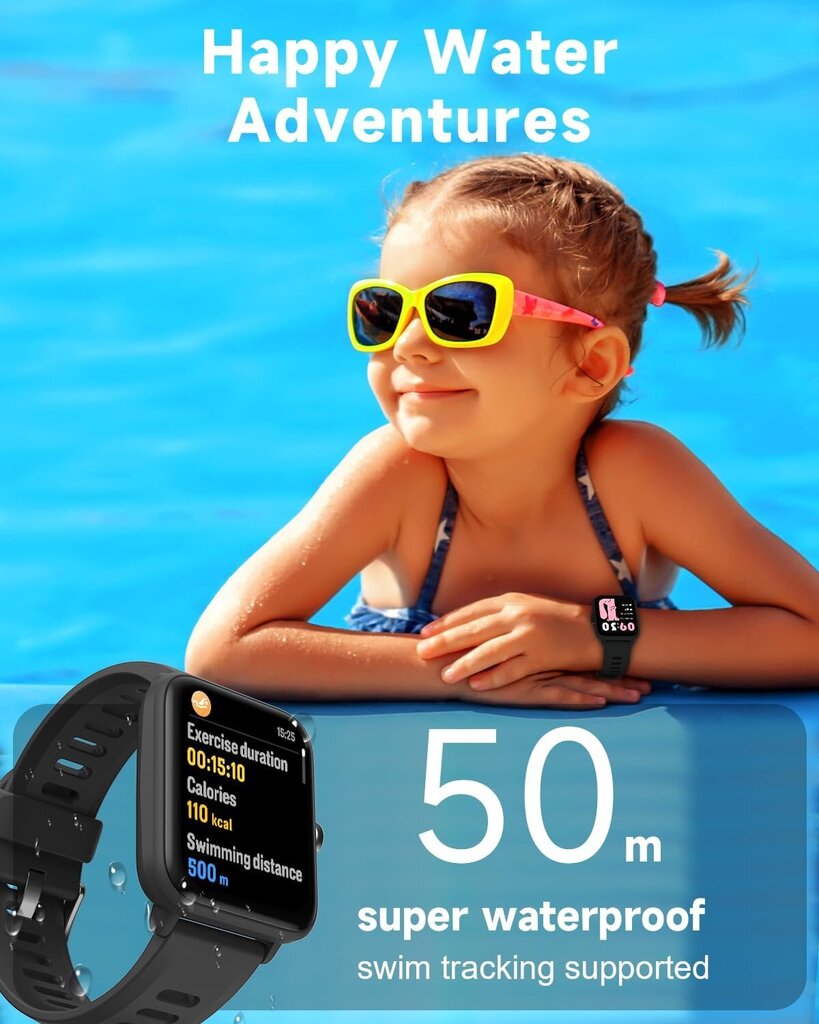 Biggerfive Fitness Black kaina ir informacija | Išmanieji laikrodžiai (smartwatch) | pigu.lt