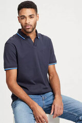 Polo marškinėliai vyrams Cross Jeans 15935001, mėlyni kaina ir informacija | Vyriški marškinėliai | pigu.lt