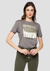 Женская футболка Replay W3510C-22834G-210-S, серая цена и информация | Женские футболки | pigu.lt
