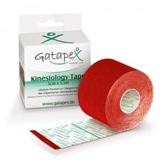 GATAPEX kinezioloģiskais teips 5cm x 5.5m, sarkans цена и информация | Ортезы и бандажи | pigu.lt