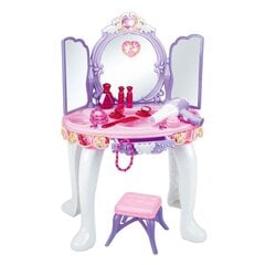 Interaktyvus makiažo staliukas su priedais Woopie, įvairių spalvų, 62x42x30 cm kaina ir informacija | Žaislai mergaitėms | pigu.lt