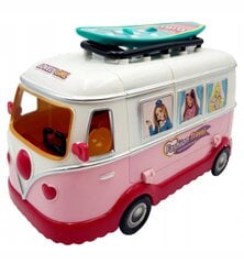 Lėlių autobusas - kemperis su atidaroma priekaba ir figūrėlėmis kaina ir informacija | Žaislai mergaitėms | pigu.lt
