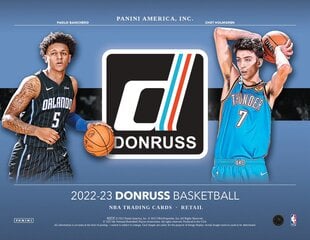 Krepšinio kortelės Panini Donruss 2022/2023 Value Pack, 30 vnt. kaina ir informacija | Kolekcinės kortelės | pigu.lt