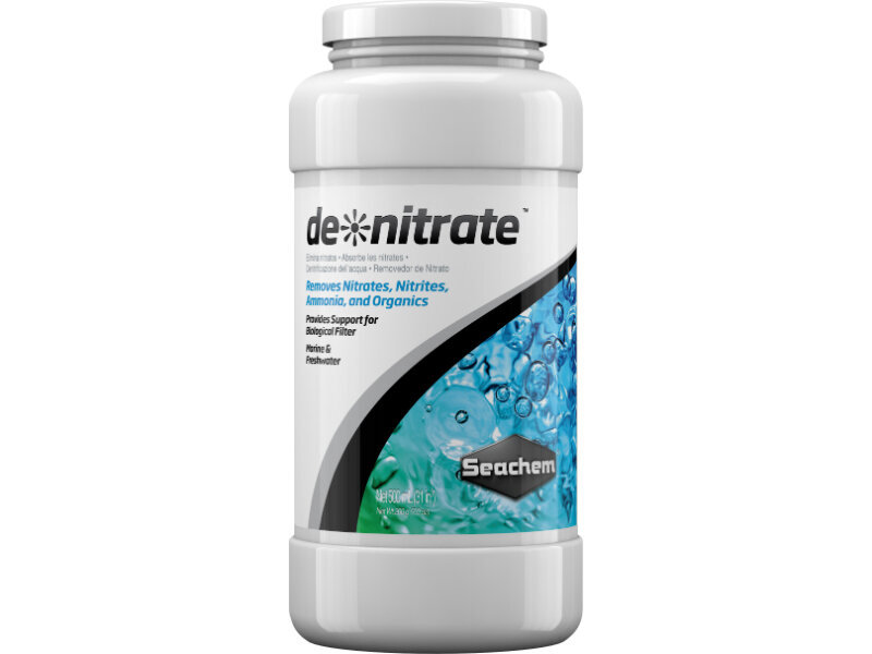 Filtravimo terpė akvariumui Seachem De Nitrate, 500 ml kaina ir informacija | Akvariumai ir jų įranga | pigu.lt