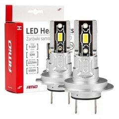 LED lemputės Amio H7 H-mini 03332 kaina ir informacija | Automobilių lemputės | pigu.lt