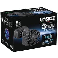 Cirkuliacinis siurblys Sicce XStream 8000 Wave, 13 W, juodas kaina ir informacija | Akvariumai ir jų įranga | pigu.lt