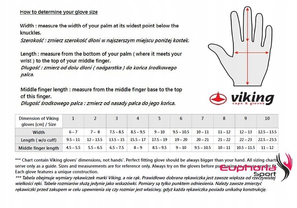 Pirštinės Viking Kuruk, M, juodos цена и информация | Vyriški šalikai, kepurės, pirštinės | pigu.lt