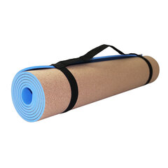 Пробковый коврик для тренировок антиаллергичный Sportvida, 183х61х0,6 см цена и информация | Коврики для йоги, фитнеса | pigu.lt