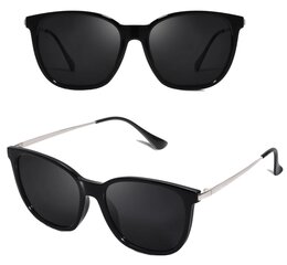 Poliarizuoti akiniai nuo saulės moterims E22 juodi kaina ir informacija | Akiniai nuo saulės moterims | pigu.lt