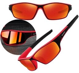 Poliarizuoti sportiniai akiniai nuo saulės vyrams H25 raudoni kaina ir informacija | Sportiniai akiniai | pigu.lt