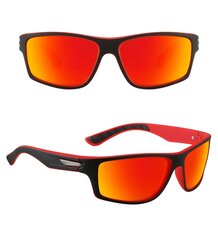 Poliarizuoti sportiniai akiniai nuo saulės vyrams O81 raudoni kaina ir informacija | Sportiniai akiniai | pigu.lt