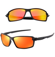Poliarizuoti sportiniai akiniai nuo saulės vyrams T33 raudoni kaina ir informacija | Sportiniai akiniai | pigu.lt