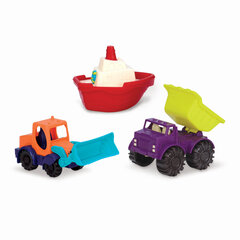 Mini transporto priemonių rinkinys B. Toys, 3 vnt kaina ir informacija | Žaislai kūdikiams | pigu.lt