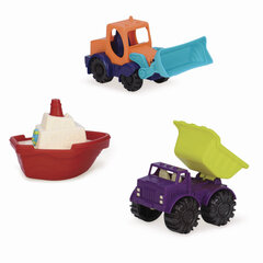 Mini transporto priemonių rinkinys B. Toys, 3 vnt kaina ir informacija | Žaislai kūdikiams | pigu.lt