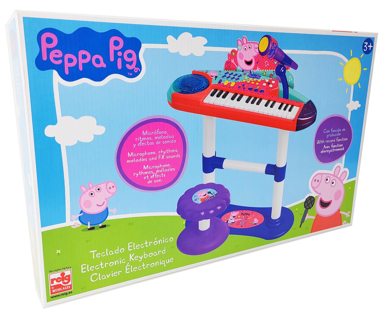 Pianinas su mikrofonu Peppa Pig цена и информация | Žaislai mergaitėms | pigu.lt