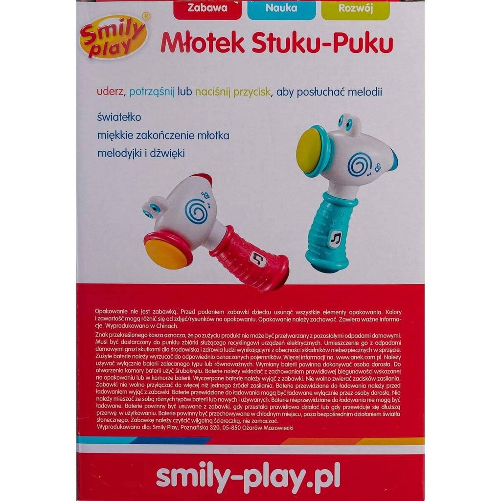 Žaislinis plaktukas Smily Play kaina ir informacija | Žaislai kūdikiams | pigu.lt