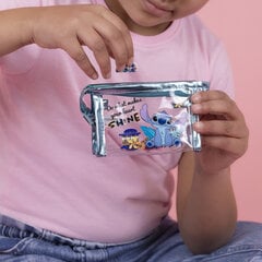 Kosmetinė ir mini plaukų segtukai Disney Stitch kaina ir informacija | Aksesuarai vaikams | pigu.lt