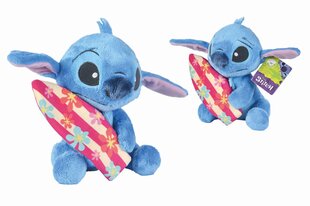 DISNEY мягкая игрушка STITCH с доской для сёрфинга, 35cm цена и информация | Мягкие игрушки | pigu.lt