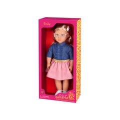 Lėlė Emily su džinsine palaidine ir rožiniu sijonu Our Generatio, 46 cm kaina ir informacija | Žaislai mergaitėms | pigu.lt