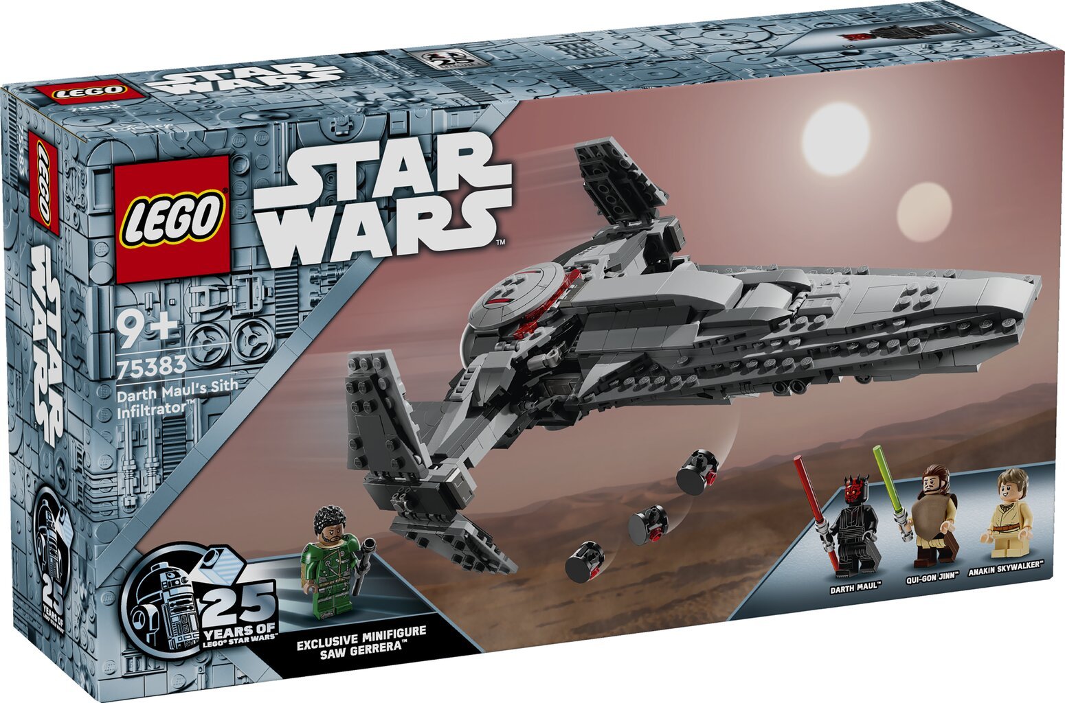 Lego Star Wars Darto Maulo erdvėlaivis Sith Infiltrator™ 75383 цена и информация | Konstruktoriai ir kaladėlės | pigu.lt