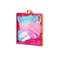 OUR GENERATION Комплект одежды Розовое платье с сердечками цена и информация | Игрушки для девочек | pigu.lt