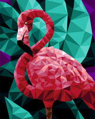 Tapyba pagal skaičius Wizardi Flamingo, 40x50 cm kaina ir informacija | Tapyba pagal skaičius | pigu.lt