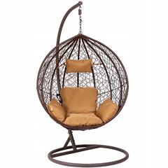 Sodo krėslas Lazur, 106 cm, rudas kaina ir informacija | Lauko kėdės, foteliai, pufai | pigu.lt