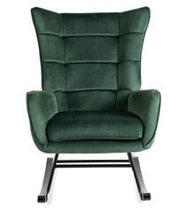 Кресло-качалка Lounge Velvet, зеленое цена и информация | Кресла в гостиную | pigu.lt