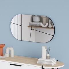 Pakabinamas veidrodis MDKT074 juodas цена и информация | Зеркала | pigu.lt