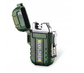 Водонепроницаемая зажигалка, Electronics LV-1045, зеленый, 1 шт. цена и информация | Зажигалки и аксессуары | pigu.lt