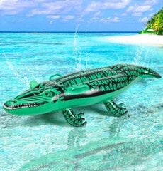 Pripučiamas krokodilas Electronics LV-1094, žalias, 1 vnt. kaina ir informacija | Pripučiamos ir paplūdimio prekės | pigu.lt