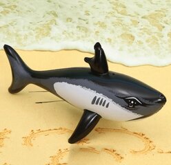 Надувная игрушка-имитация акулы, Electronics LV-1095, черный, 1 шт. цена и информация | Надувные и пляжные товары | pigu.lt