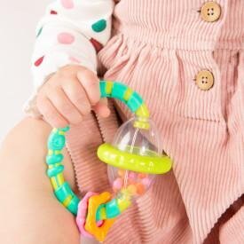 Barškutis Bright Starts Grab & Spin Rattle Teether kaina ir informacija | Žaislai kūdikiams | pigu.lt