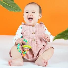 Barškutis Bright Starts Grab & Spin Rattle Teether kaina ir informacija | Žaislai kūdikiams | pigu.lt