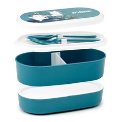 Moomin Bento Box priešpiečių dėžutė su stalo įrankiais, 1 vnt. kaina ir informacija | Maisto saugojimo  indai | pigu.lt