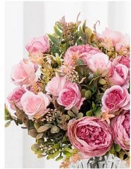 Dirbtinių gėlių kompozicija Rožės kaina ir informacija | Dirbtinės gėlės | pigu.lt