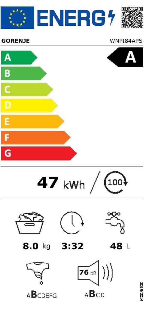 Gorenje WNPI84APS цена и информация | Skalbimo mašinos | pigu.lt