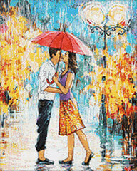 Deimantinė mozaika Wizardi Autumn romance, 40x50 cm kaina ir informacija | Deimantinės mozaikos | pigu.lt