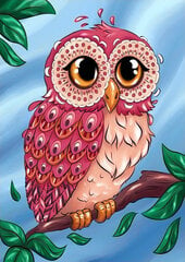 Deimantinė mozaika Wizardi Colourful Owl, 27x38 cm kaina ir informacija | Deimantinės mozaikos | pigu.lt