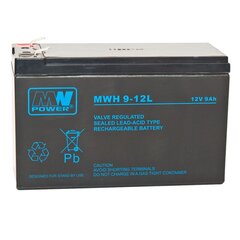 MWPower аккумулятор MW 12V 9Ah F2(250) AGM, 6-9 лет цена и информация | Батарейки | pigu.lt