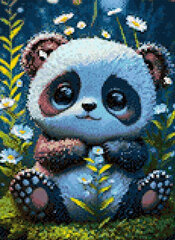 Deimantinės mozaikos rinkinys Wizardi Panda kaina ir informacija | Deimantinės mozaikos | pigu.lt