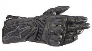 Мужские спортивные мотоперчатки ALPINESTARS SP-8 V3, черные, кожа цена и информация | Мото перчатки, защита | pigu.lt