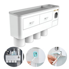 Настенный органайзер для ванной комнаты 3-в-1 Livman цена и информация | Аксессуары для ванной комнаты | pigu.lt