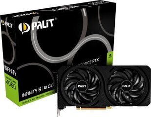 Palit GeForce RTX 4060 Infinity 2 (NE64060019P1-1070L) kaina ir informacija | Vaizdo plokštės (GPU) | pigu.lt