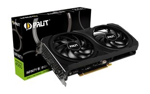 Palit GeForce RTX 4060 Infinity 2 (NE64060019P1-1070L) kaina ir informacija | Vaizdo plokštės (GPU) | pigu.lt