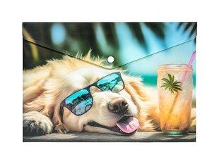 Папка-конверт A4 Panta Plast Chillout Dog цена и информация | Канцелярские товары | pigu.lt