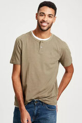 Marškinėliai vyrams Cross Jeans 15917002, smėlio spalvos цена и информация | Мужские футболки | pigu.lt