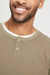 Marškinėliai vyrams Cross Jeans 15917002, smėlio spalvos цена и информация | Мужские футболки | pigu.lt