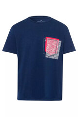 Marškinėliai vyrams Cross Jeans 15918001, mėlyni цена и информация | Мужские футболки | pigu.lt