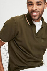 Polo marškinėliai vyrams Cross Jeans 15935002, žali цена и информация | Мужские футболки | pigu.lt